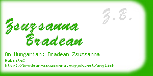 zsuzsanna bradean business card